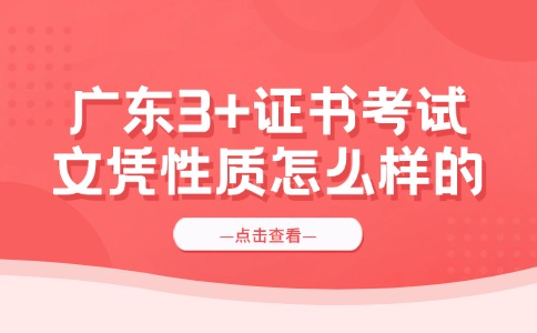 广东3+证书考试