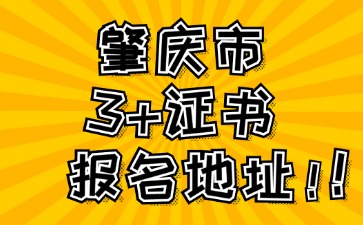 2025年肇庆市3+证书高考报名地址