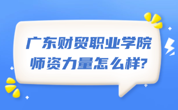 广东财贸职业学院师资力量怎么样?