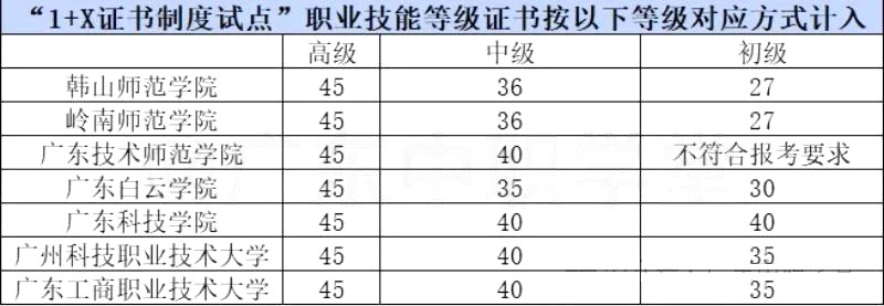 1+X”证书