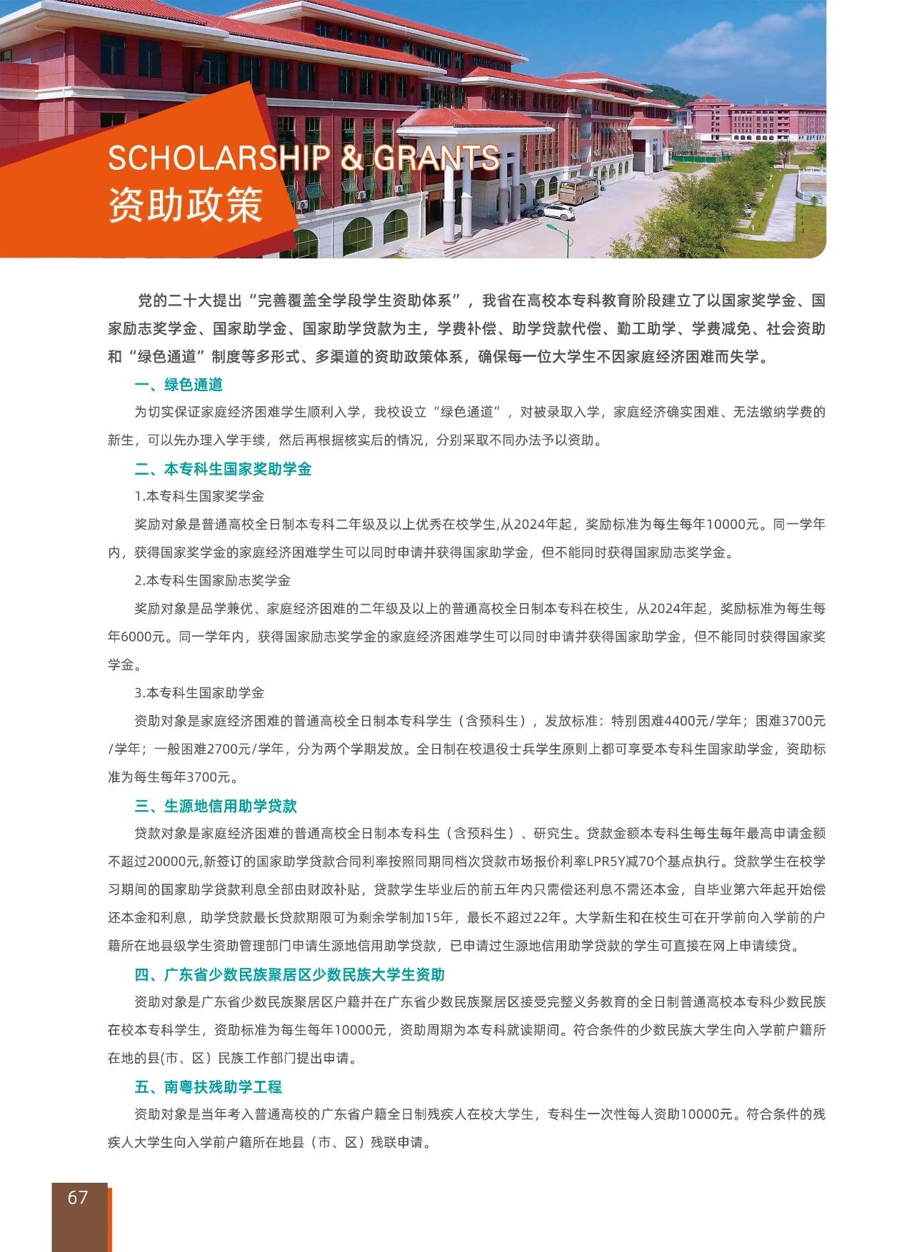 资助政策