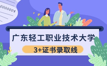 广东轻工职业技术大学3+证书录取线