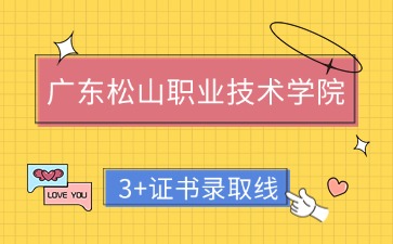 广东松山职业技术学院3+证书录取线