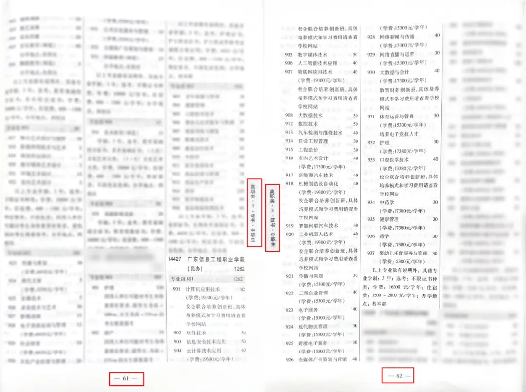 广东信息工程职业学院2025年3+证书招生计划