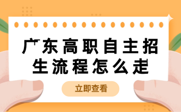 广东高职自主招生流程怎么走